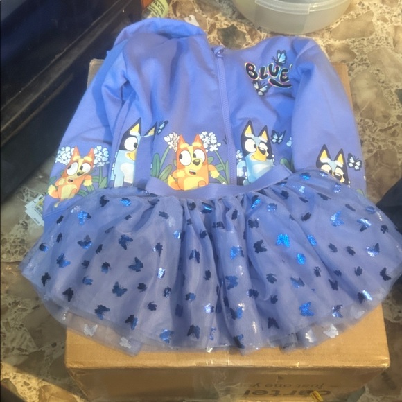 NWT Sz 5 BLUEY 3pc skirt set - Picture 1 of 4